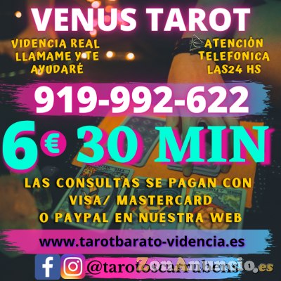 Videncia de Venus a 6 euros